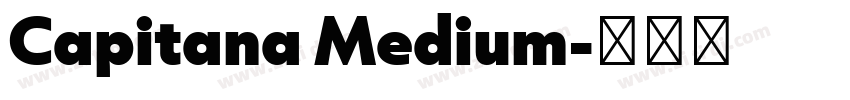 Capitana Medium字体转换